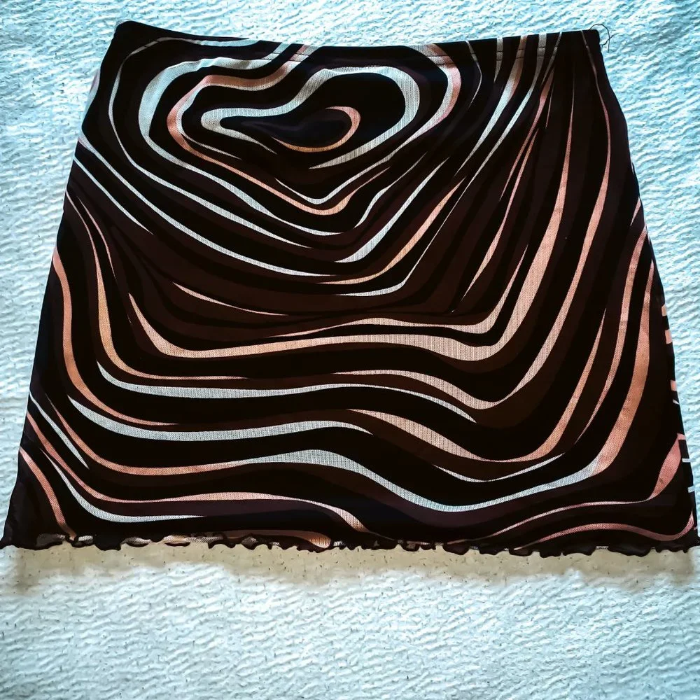 Multicolored Mini Skirt - Picture 2 of 3